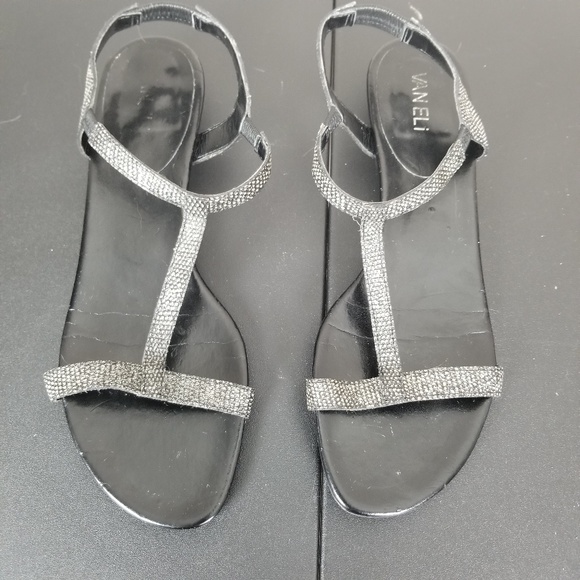 vaneli silver sandals